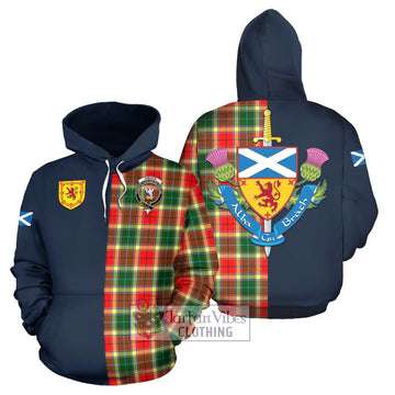 Gibson (Gibbs or Gibsone) Tartan Hoodie Alba with Scottish Lion Royal Arm Half Style Zip Hoodie - Tartan Vibes Clothing
