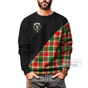 Gibson (Gibbs or Gibsone) Tartan Sweatshirt with Family Crest and Military Logo Style Unisex - Tartan Vibes Clothing