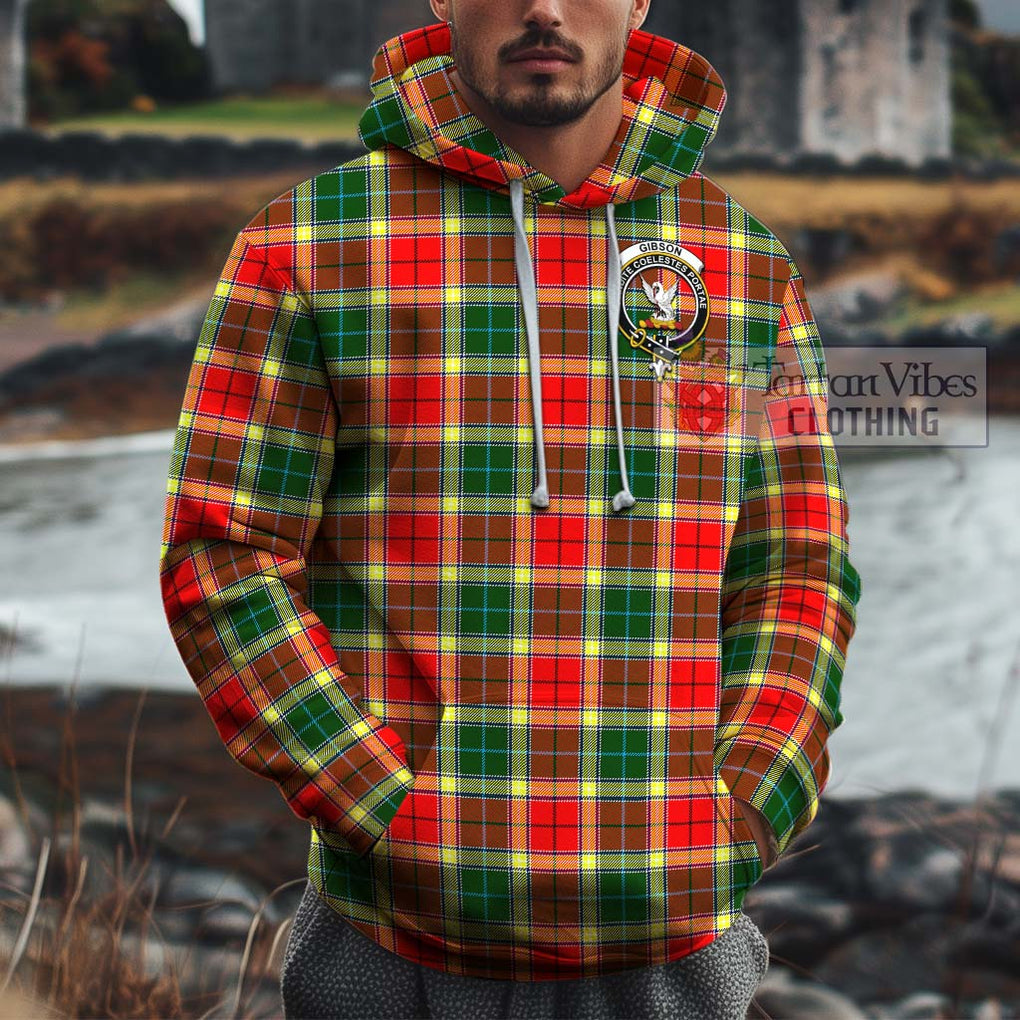 Gibson (Gibbs or Gibsone) Tartan Cotton Hoodie with Family Crest Zip Hoodie - Tartan Vibes Clothing
