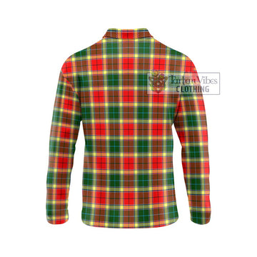 Gibson (Gibbs or Gibsone) Tartan Long Sleeve Polo Shirt with Family Crest DNA In Me Style - Tartan Vibes Clothing
