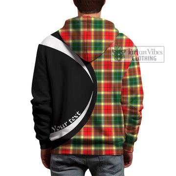 Tartan Vibes Clothing Gibson Tartan Hoodie with Family Crest Circle Style
