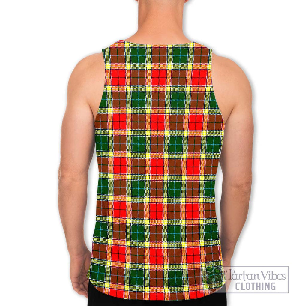 Gibson (Gibbs or Gibsone) Tartan Men's Tank Top with Family Crest DNA In Me Style - Tartan Vibes Clothing