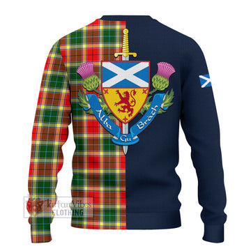 Gibson (Gibbs or Gibsone) Tartan Ugly Sweater Alba with Scottish Lion Royal Arm Half Style - Tartan Vibes Clothing