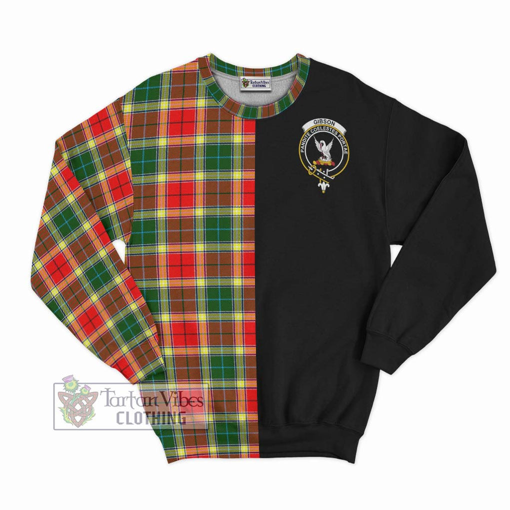 Gibson (Gibbs or Gibsone) Tartan Sweatshirt with Family Crest and Half Of Me Style - Tartanvibesclothing Shop
