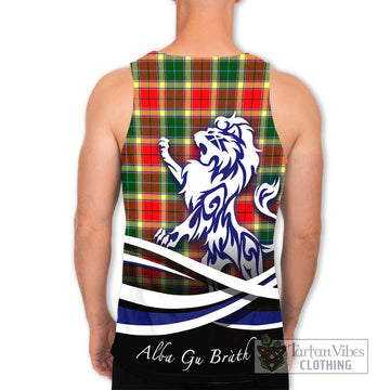 Gibson (Gibbs or Gibsone) Tartan Men's Tank Top with Alba Gu Brath Regal Lion Emblem - Tartan Vibes Clothing