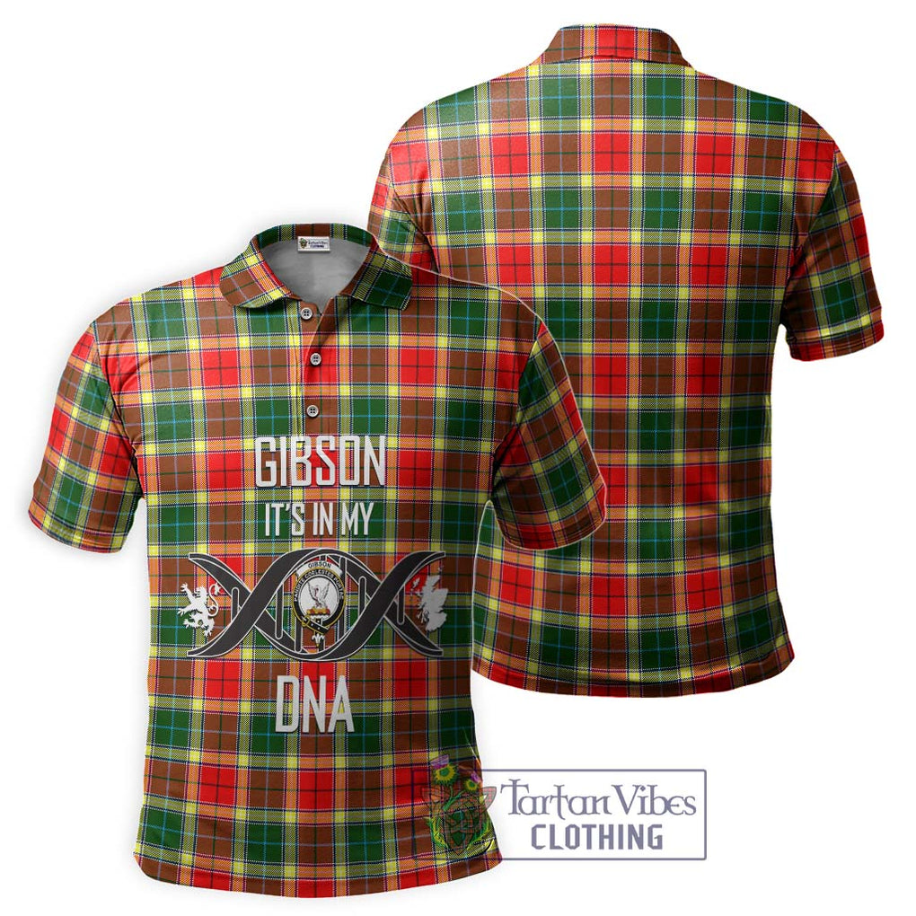 Gibson (Gibbs or Gibsone) Tartan Polo Shirt with Family Crest DNA In Me Style - Tartan Vibes Clothing