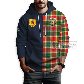 Gibson (Gibbs or Gibsone) Tartan Hoodie Alba with Scottish Lion Royal Arm Half Style - Tartan Vibes Clothing