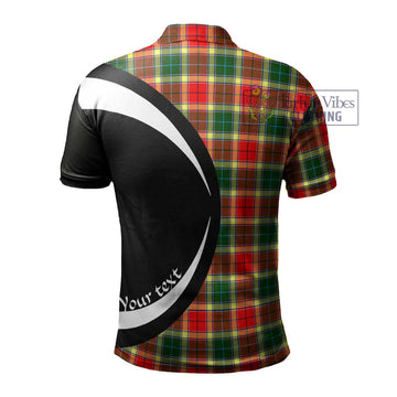 Gibson (Gibbs or Gibsone) Tartan Men's Polo Shirt with Family Crest Circle Style - Tartan Vibes Clothing