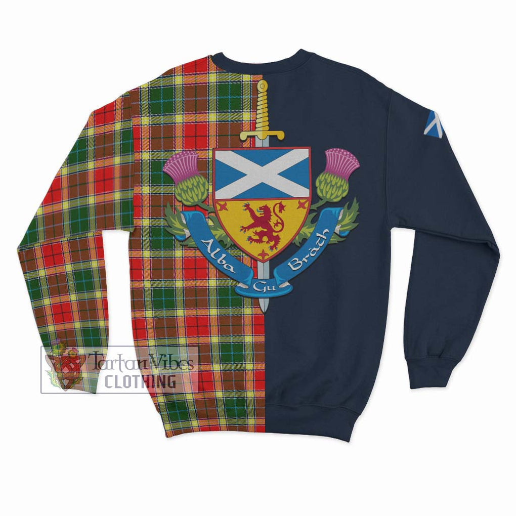 Gibson (Gibbs or Gibsone) Tartan Sweatshirt Alba with Scottish Lion Royal Arm Half Style - Tartan Vibes Clothing