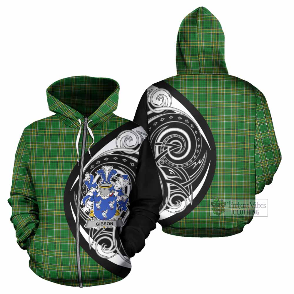 Tartan Vibes Clothing Gibson Irish Clan Hoodie Celtic Circle Style