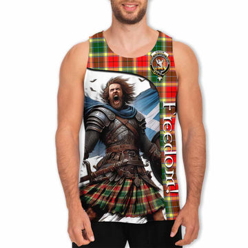 Gibson (Gibbs or Gibsone) Crest Tartan Men's Tank Top Inspired by the Freedom of Scottish Warrior Men - Tartan Vibes Clothing