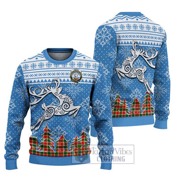 Gibson (Gibbs or Gibsone) Clan Christmas Ugly Sweater Celtic Reindeer Style Unisex - Tartan Vibes Clothing