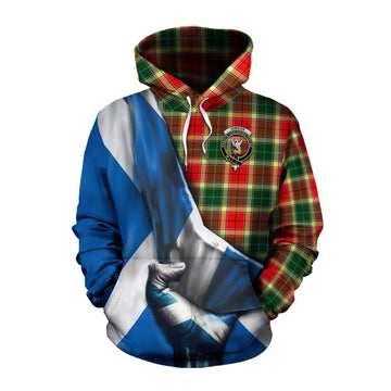 Gibson (Gibbs or Gibsone) Tartan Cotton Hoodie with Family Crest Scotland Patriotic Style Pullover Hoodie XS - Tartan Vibes Clothing