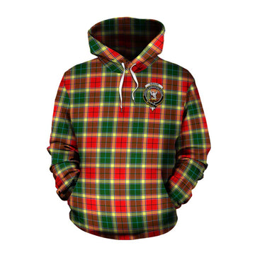 Gibson (Gibbs or Gibsone) Tartan Cotton Hoodie with Family Crest Celtic Skull Style Pullover Hoodie XS - Tartan Vibes Clothing