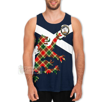 Gibson (Gibbs or Gibsone) Tartan Lion Rampant Men's Tank Top Proudly Display Your Heritage with Alba Gu Brath and Clan Name Men - Tartan Vibes Clothing