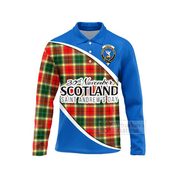 Gibson (Gibbs or Gibsone) Family Crest Tartan Long Sleeve Polo Shirt Celebrate Saint Andrew's Day in Style Unisex - Tartan Vibes Clothing