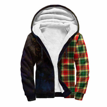 Gibson (Gibbs or Gibsone) Tartan Family Crest Sherpa Hoodie Alba Gu Brath Be Brave Lion Ancient Style Unisex S - Tartan Vibes Clothing