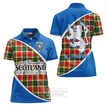 Gibson (Gibbs or Gibsone) Family Crest Tartan Women's Polo Shirt Celebrate Saint Andrew's Day in Style Women - Tartan Vibes Clothing