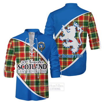 Tartan Vibes Clothing Gibson (Gibbs or Gibsone) Family Crest Tartan Ghillie Kilt Shirt Celebrate Saint Andrew's Day in Style
