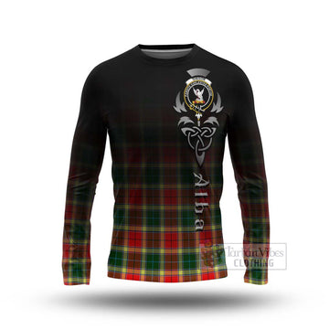 Gibson (Gibbs or Gibsone) Tartan Long Sleeve T-Shirt Featuring Alba Gu Brath Family Crest Celtic Inspired Unisex - Tartan Vibes Clothing