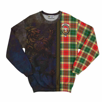 Gibson (Gibbs or Gibsone) Tartan Family Crest Sweatshirt Alba Gu Brath Be Brave Lion Ancient Style Unisex - Tartan Vibes Clothing