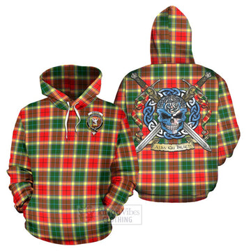 Gibson (Gibbs or Gibsone) Tartan Hoodie with Family Crest Celtic Skull Style Zip Hoodie - Tartan Vibes Clothing