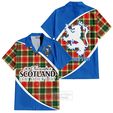Gibson (Gibbs or Gibsone) Family Crest Tartan Hawaiian Shirt Celebrate Saint Andrew's Day in Style Kid - Tartan Vibes Clothing