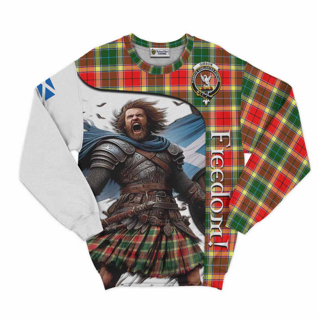 Gibson (Gibbs or Gibsone) Crest Tartan Sweatshirt Inspired by the Freedom of Scottish Warrior Unisex - Tartan Vibes Clothing