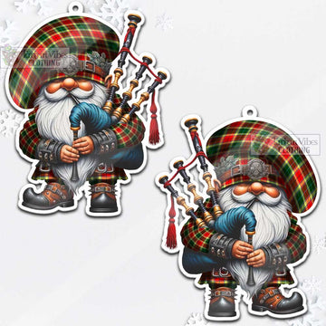 Gibson (Gibbs or Gibsone) Tartan Bagpiper Gnome Christmas Ornament - Tartan Vibes Clothing