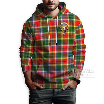 Gibson (Gibbs or Gibsone) Tartan Hoodie with Family Crest and Bearded Skull Holding Bottles of Whiskey - Tartan Vibes Clothing