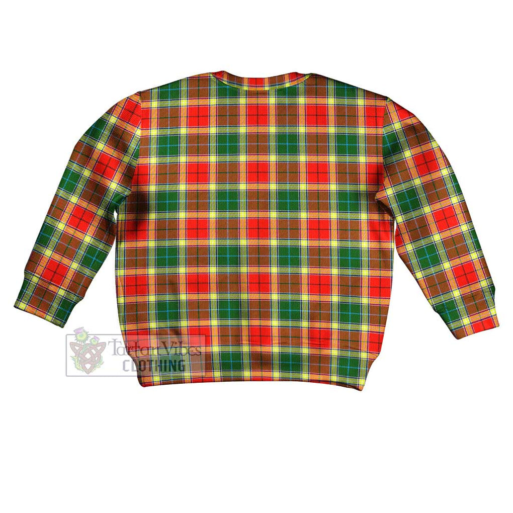 Gibson (Gibbs or Gibsone) Tartan Kid Ugly Sweater with Family Crest - Tartan Vibes Clothing