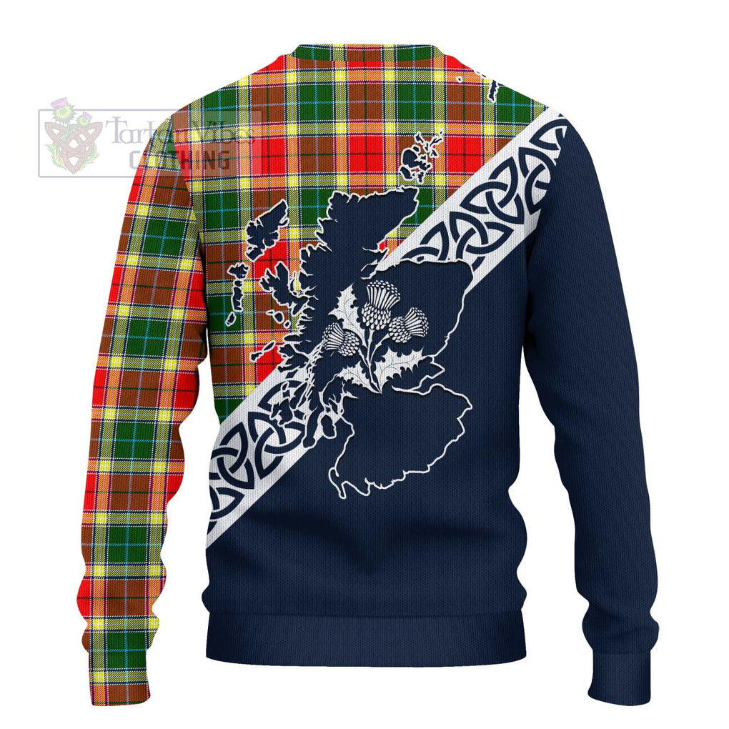 Gibson (Gibbs or Gibsone) Tartan Ugly Sweater Featuring Thistle and Scotland Map - Tartan Vibes Clothing