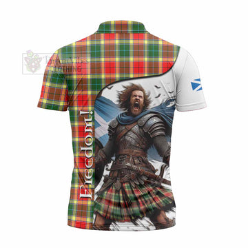 Gibson (Gibbs or Gibsone) Crest Tartan Zipper Polo Shirt Inspired by the Freedom of Scottish Warrior - Tartan Vibes Clothing