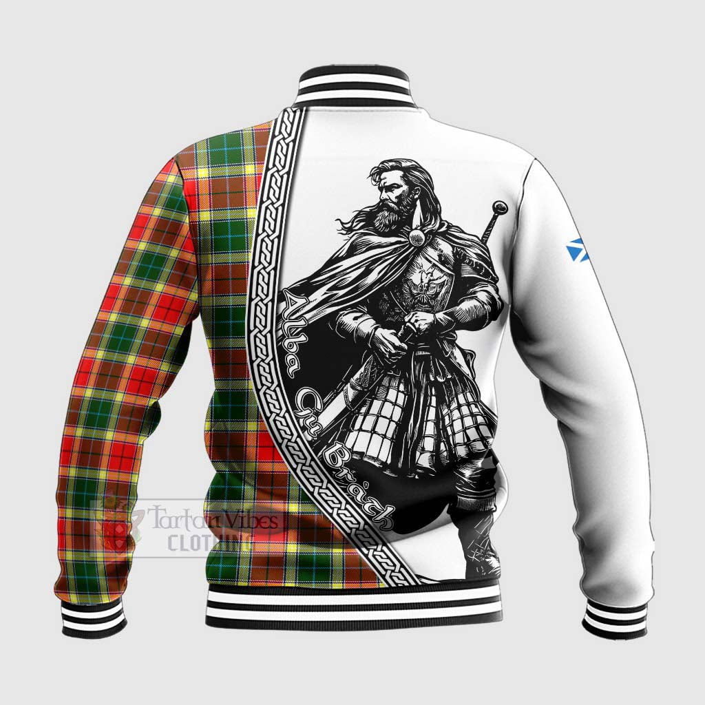 Gibson (Gibbs or Gibsone) Tartan Clan Crest Baseball Jacket with Highlander Warrior Celtic Style - Tartan Vibes Clothing
