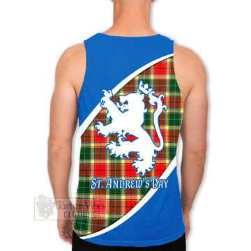 Gibson (Gibbs or Gibsone) Family Crest Tartan Men's Tank Top Celebrate Saint Andrew's Day in Style - Tartan Vibes Clothing