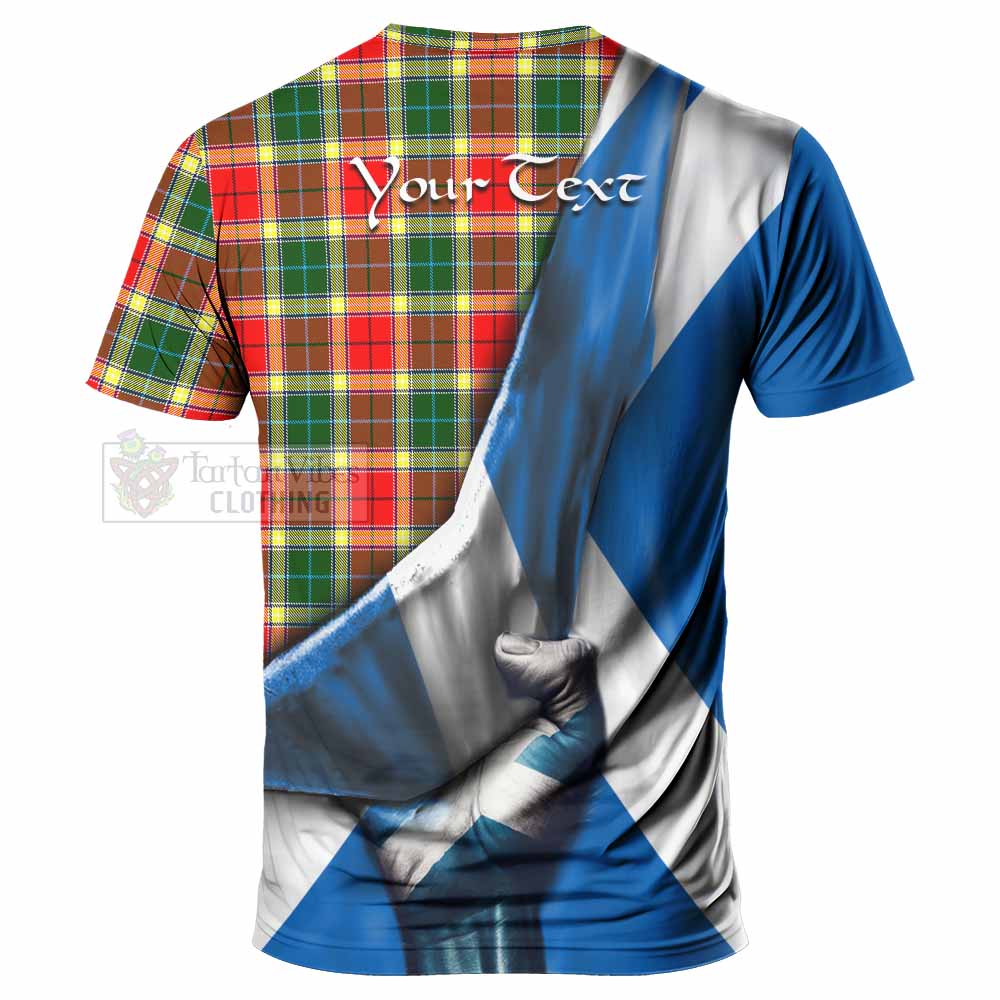 Tartan Vibes Clothing Gibson (Gibbs or Gibsone) Tartan T-Shirt with Family Crest Scotland Patriotic Style