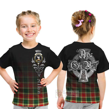Gibson (Gibbs or Gibsone) Tartan Kid T-Shirt Featuring Alba Gu Brath Family Crest Celtic Inspired - Tartan Vibes Clothing