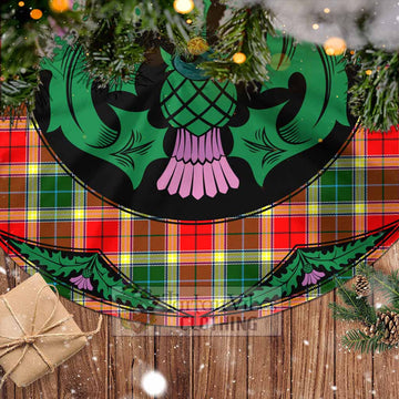 Gibson (Gibbs or Gibsone) Tartan Christmas Tree Skirt Scottish Thistle Style - Tartan Vibes Clothing