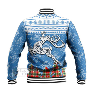 Gibson (Gibbs or Gibsone) Clan Christmas Baseball Jacket Celtic Reindeer Style - Tartan Vibes Clothing