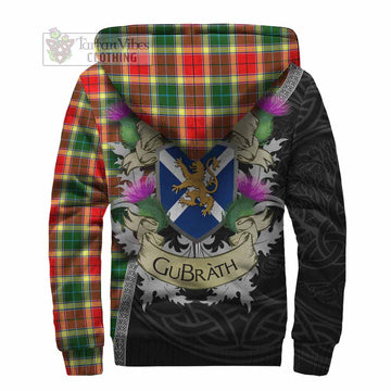 Gibson (Gibbs or Gibsone) Tartan Family Crest Sherpa Hoodie Lion Rampant Royal Thistle Shield Celtic Inspired - Tartan Vibes Clothing