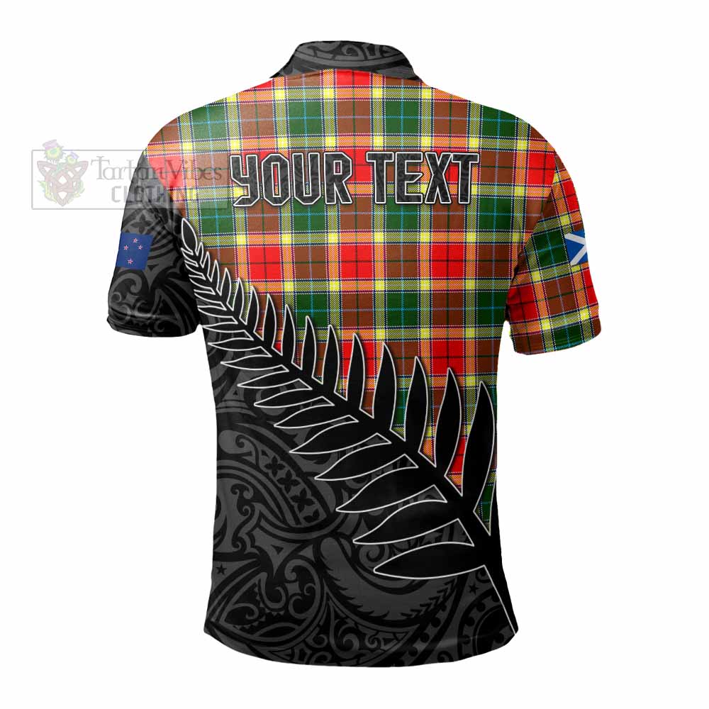 Gibson (Gibbs or Gibsone) Crest Tartan Polo Shirt with New Zealand Silver Fern Half Style