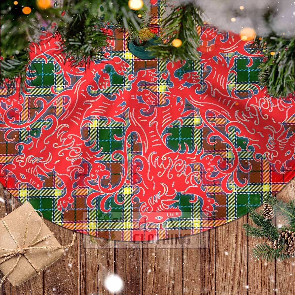 Gibson (Gibbs or Gibsone) Tartan Christmas Tree Skirt Lion Rampant Style - Tartan Vibes Clothing