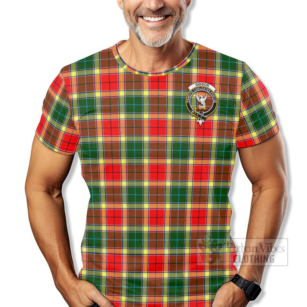 Gibson (Gibbs or Gibsone) Tartan T-Shirt with Family Crest Celtic Skull Style - Tartan Vibes Clothing