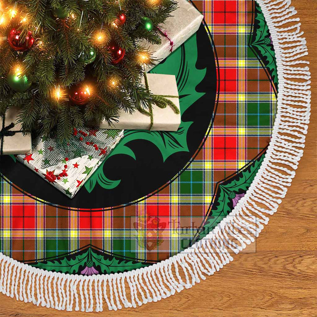 Gibson (Gibbs or Gibsone) Tartan Christmas Tree Skirt Scottish Thistle Style - Tartan Vibes Clothing