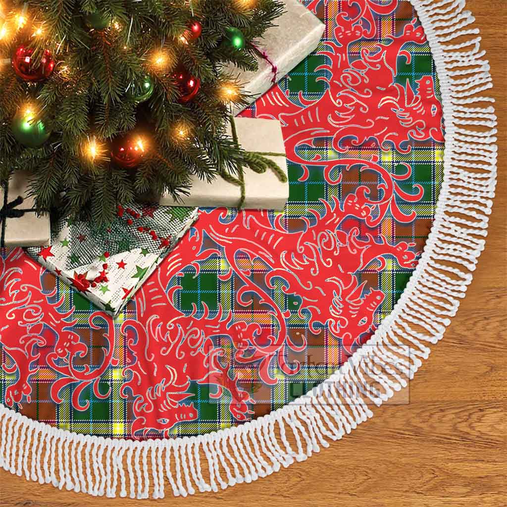 Gibson (Gibbs or Gibsone) Tartan Christmas Tree Skirt Lion Rampant Style - Tartan Vibes Clothing