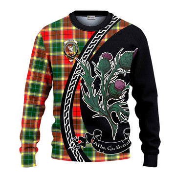 Gibson (Gibbs or Gibsone) Family Crest Tartan Knitted Sweater Alba Thistle Inspired - Tartan Vibes Clothing