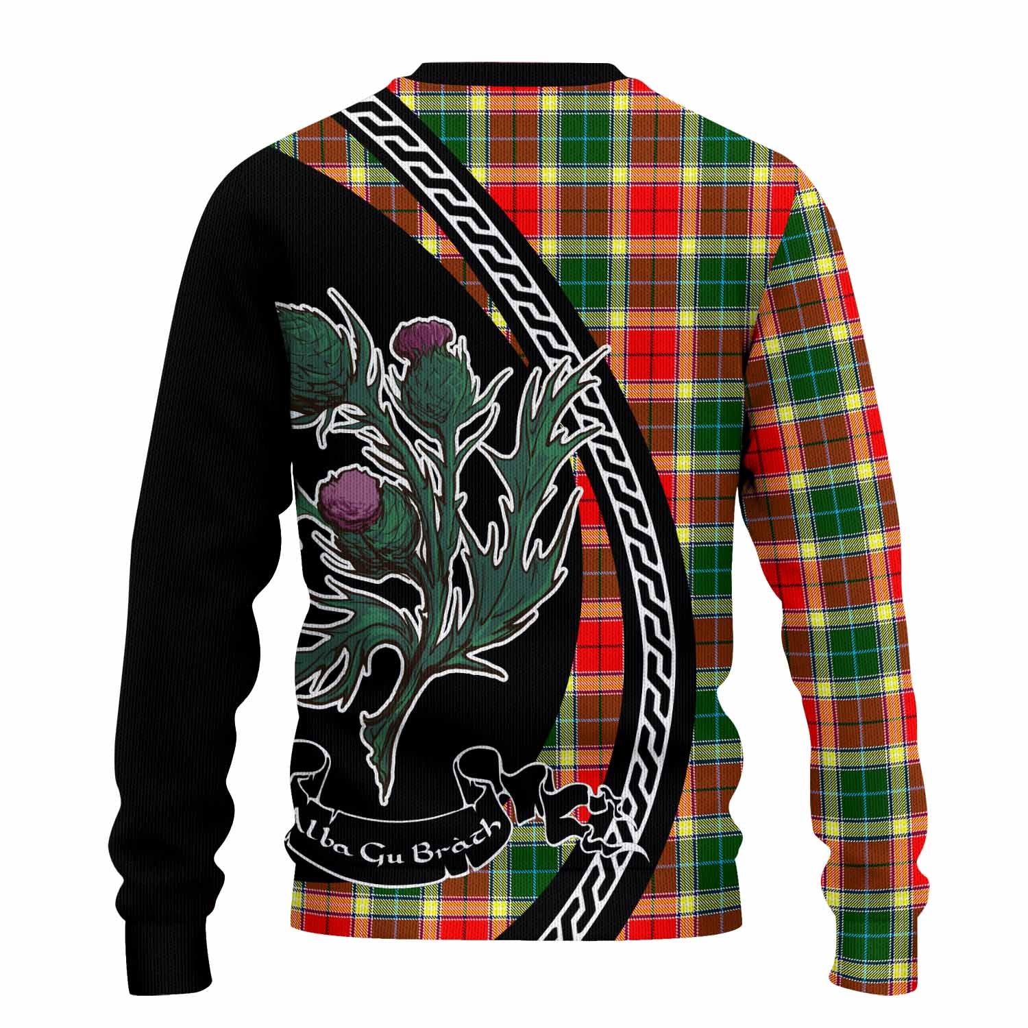 Gibson (Gibbs or Gibsone) Family Crest Tartan Knitted Sweater Alba Thistle Inspired - Tartan Vibes Clothing