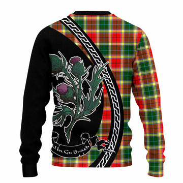 Gibson (Gibbs or Gibsone) Family Crest Tartan Knitted Sweater Alba Thistle Inspired - Tartan Vibes Clothing