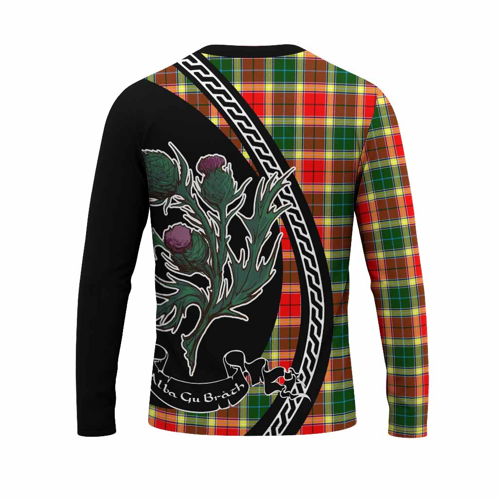 Gibson (Gibbs or Gibsone) Family Crest Tartan Long Sleeve T-Shirt Alba Thistle Inspired - Tartan Vibes Clothing