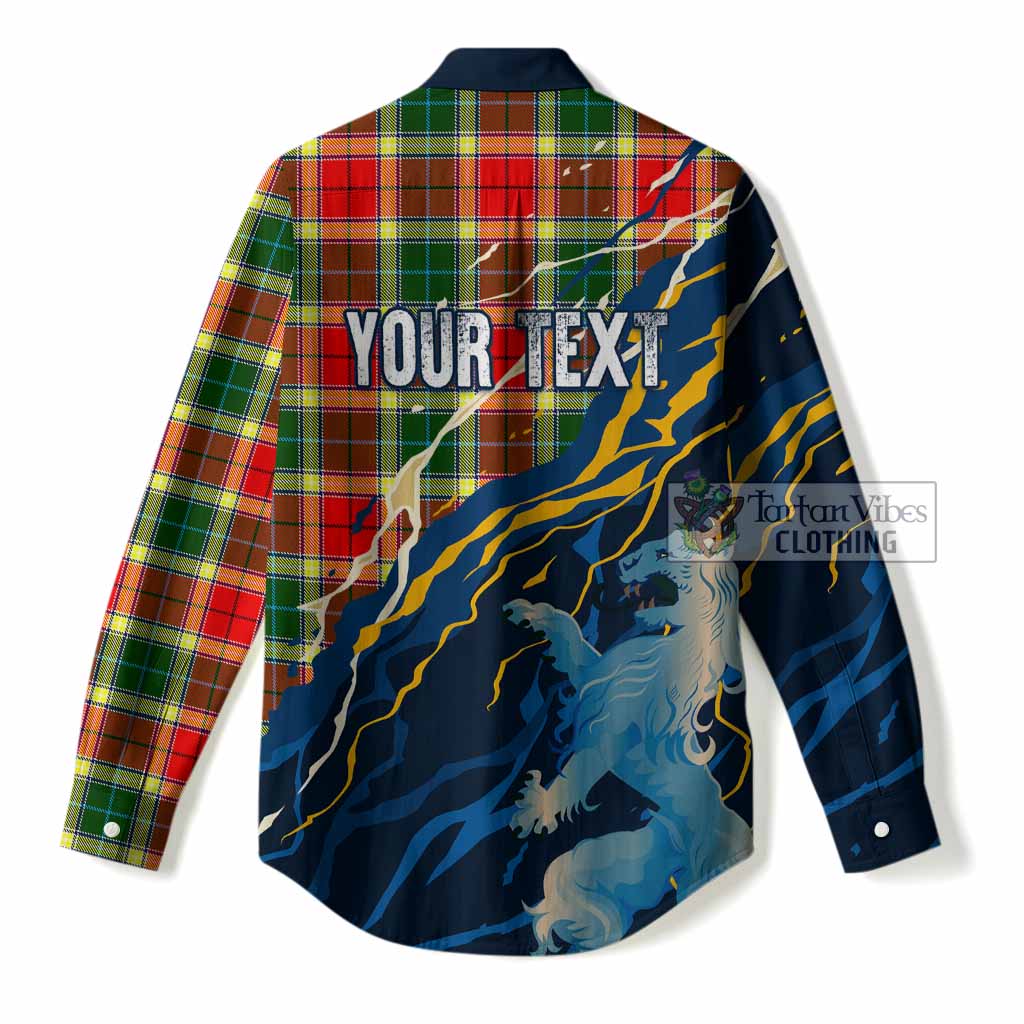 Gibson (Gibbs or Gibsone) Scotland Tartan Women Casual Shirt WC2026 Football - We'll Be Coming